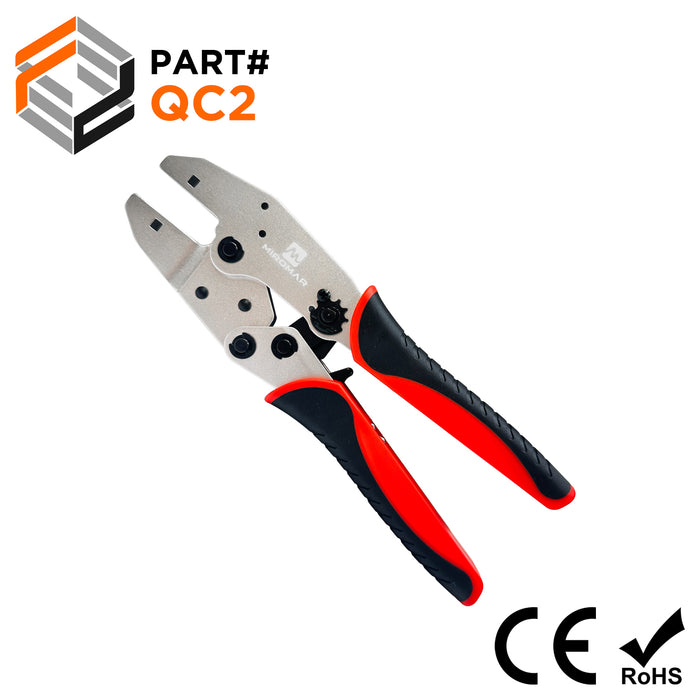 QC2 Crimping Tool, Lightweight & Comfort Grips, Compatible with QCD Die Sets, 1 Piece