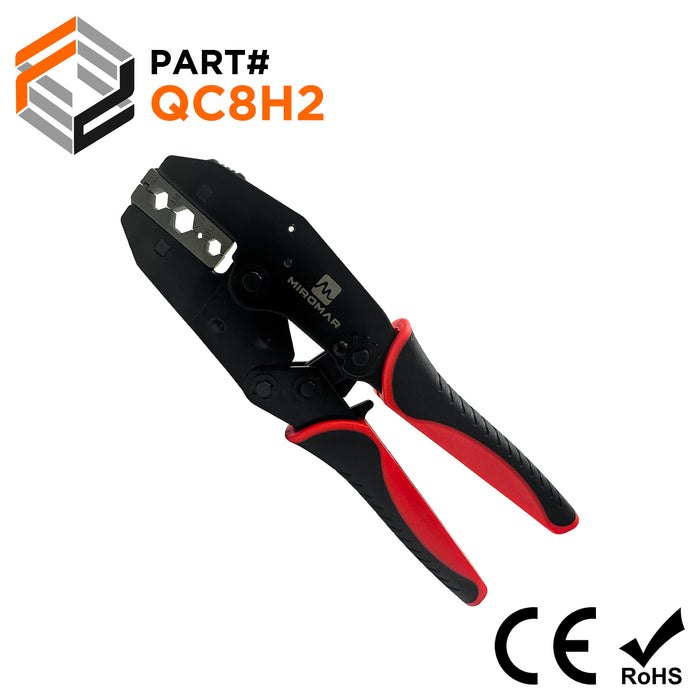 Quick-Change Tool & Die Set for RG Type Coaxial Cable (.256/.319/.068/.213 RG58/59/62/6) - QC8H2