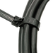 10" Reusable Cable Ties, 50-lb Tensile, Trigger Release, Black, UV Resistant, 100-Pack - RCT250B - Ferrules Direct