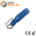 RHT2-3.2 - Polyethylene Insulated Heat Shrinkable Ring Terminals - 16-14 AWG - #5 Stud - Ferrules Direct