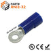 RNI2-32 - Polycarbonate Ring Terminals - 16-14 AWG - #5 Stud - Ferrules Direct