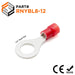 RNYBL8-12 - Nylon Insulated Ring Terminals - 8 AWG - 1/2" Stud - Ferrules Direct