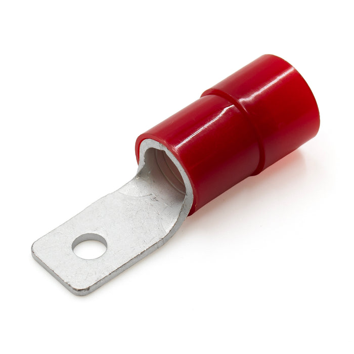 RQ38-5BA - 2 AWG Nylon Insulated Square Ring Terminals, #10 Stud, 25 pieces