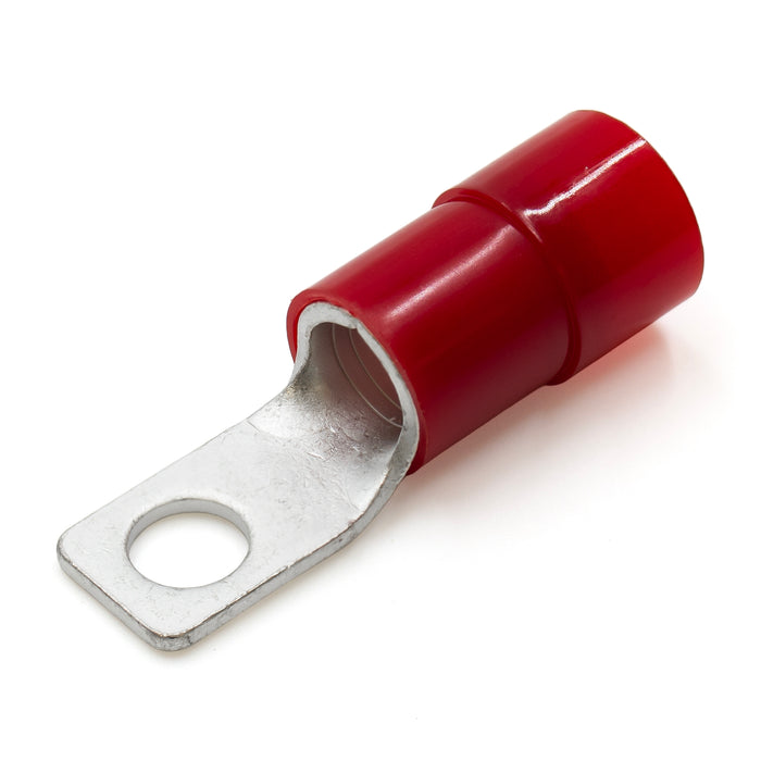 RQ38-8BA - 2 AWG Nylon Insulated Square Ring Terminals, 5/16" Stud, 25 pieces