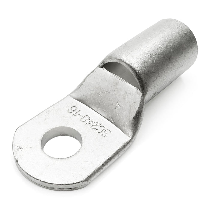 SCH24016 - 400 MCM Non Insulated Tubular Ring Lugs, 5/8" Stud, 5 Pieces