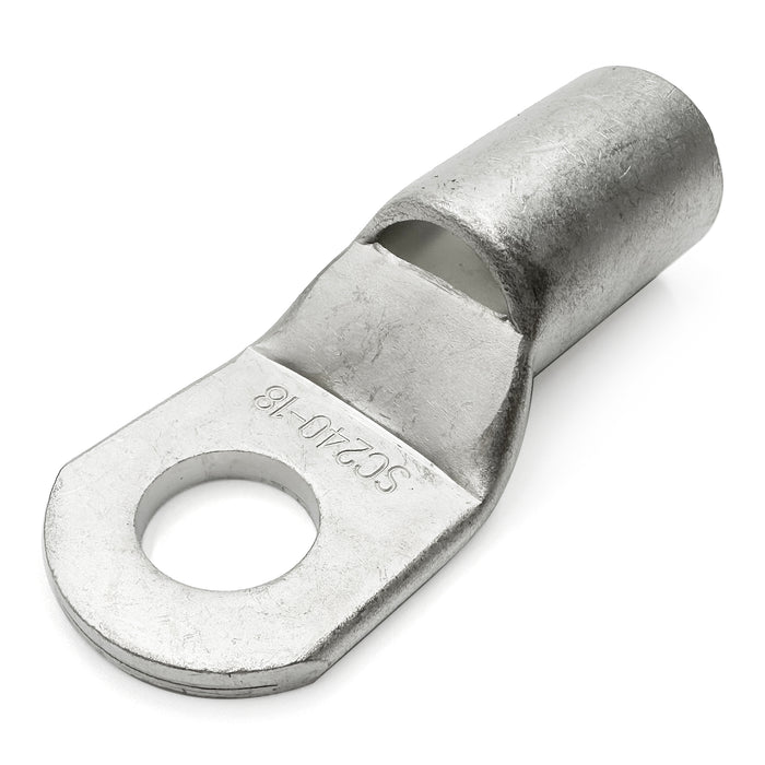 SCH24018 - 400 MCM Non Insulated Tubular Ring Lugs, 11/16" Stud, 5 Pieces