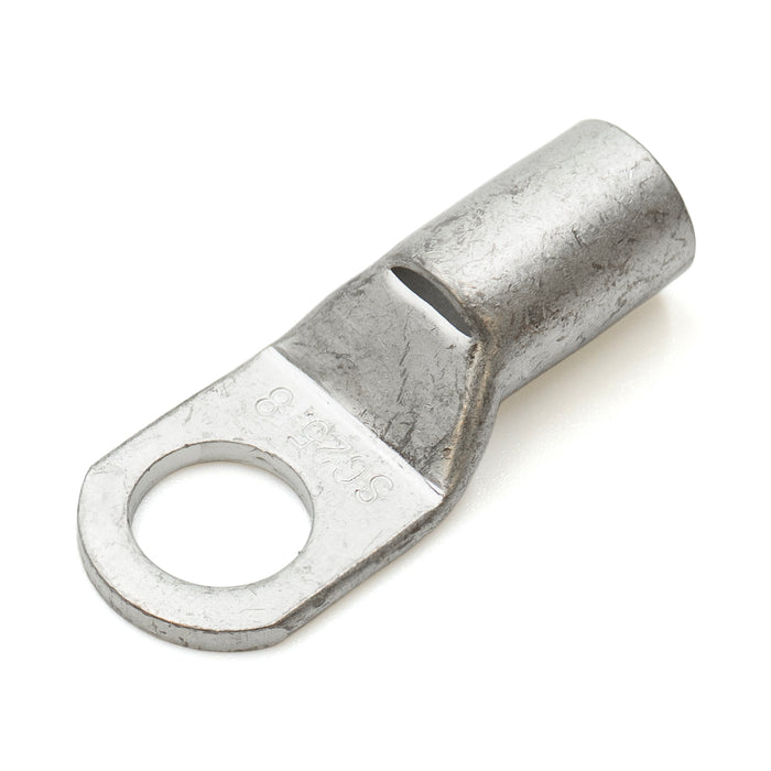 SCH258 - 4 AWG Non Insulated Tubular Ring Lugs, 5/16" Stud, 25 Pieces