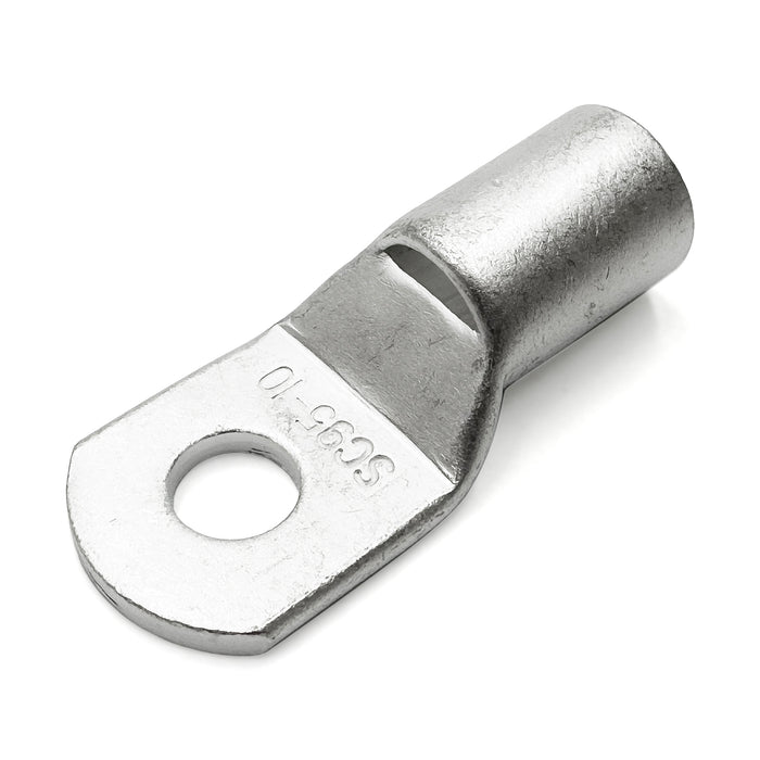 SCH9510 - 3/O AWG Non Insulated Tubular Ring Lugs, 3/8" Stud, 10 Pieces