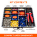 24 to 6 AWG Single Insulated Heavy Duty Wire Ferrule Assortment Kit, 4500 Pieces, Series D -  SK2406HD-D - Ferrules Direct