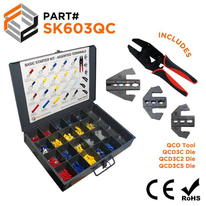 SK603QC - Assorted Terminals Starter Kit - Ferrules Direct