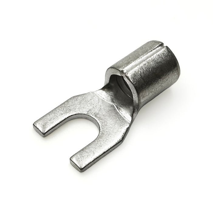 SNB8-5 - 8 AWG Non Insulated Spade Terminals, #10 Stud, UL Recognized, 25 Pieces