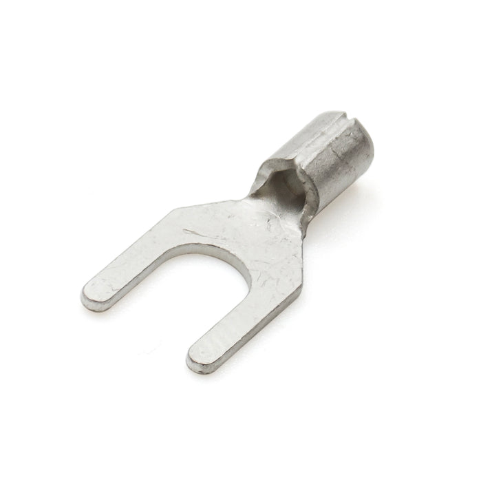 22-16 AWG Non Insulated Spade Terminals, #8 Stud, UL Approved, 100 Pieces - SNBM1-4 - 100 Pieces - Ferrules Direct