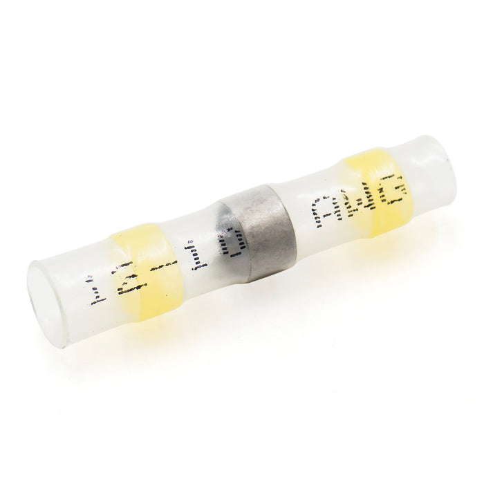 SS1210-100P - 12-10 AWG Solder Seal Wire Connectors, With Printing, Yellow, 100 Pieces