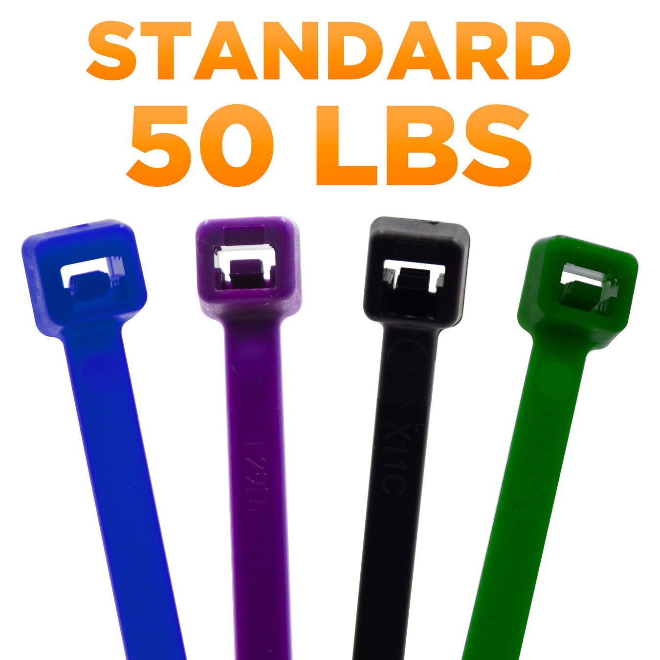 Standard Cable Ties (50 lbs)