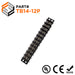 Barrier Strip Terminal Block, Terminal Strip, 12 Pole, Double Row, 15A, 300V, UL Approved - TB14-12P - Ferrules Direct