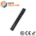 Barrier Strip Terminal Block, Terminal Strip, 14 Pole, Double Row, 15A, 300V, UL Approved - TB14-14P - Ferrules Direct