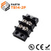 Barrier Strip Terminal Block, Terminal Strip, 2 Pole, Double Row, 15A, 300V, UL Approved - TB14-2P - Ferrules Direct