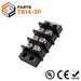 Barrier Strip Terminal Block, Terminal Strip, 3 Pole, Double Row, 15A, 300V, UL Approved - TB14-3P - Ferrules Direct