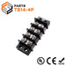 Barrier Strip Terminal Block, Terminal Strip, 4 Pole, Double Row, 15A, 300V, UL Approved - TB14-4P - Ferrules Direct