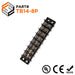 Barrier Strip Terminal Block, Terminal Strip, 8 Pole, Double Row, 15A, 300V, UL Approved - TB14-8P - Ferrules Direct