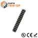Barrier Strip Terminal Block, Terminal Strip, 12 Pole, Double Row, 20A, 300V, UL Approved - TB18-12P - Ferrules Direct