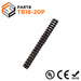 Barrier Strip Terminal Block, Terminal Strip, 20 Pole, Double Row, 20A, 300V, UL Approved - TB18-20P - Ferrules Direct