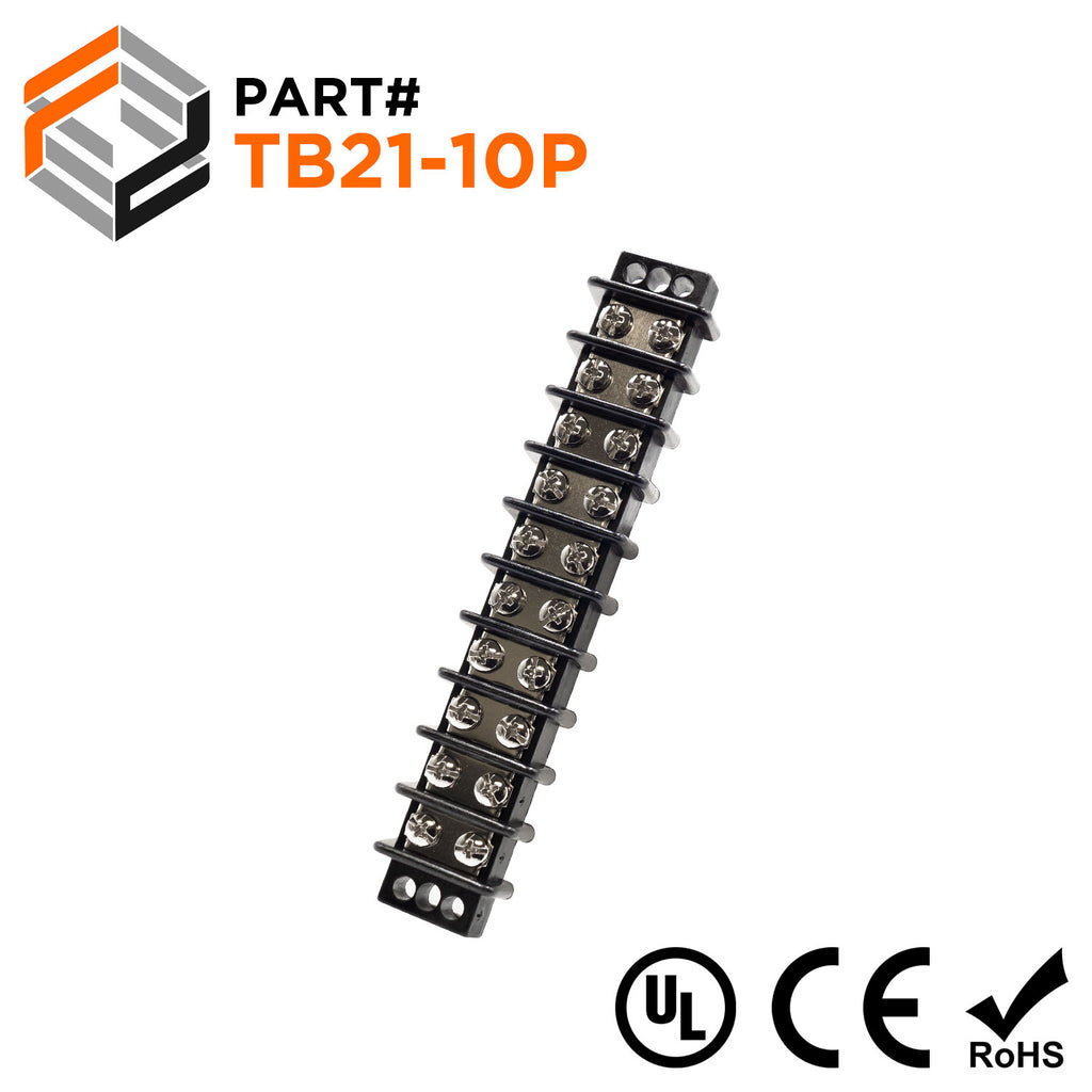 660V 30A Terminal Block Barrier Terminal Strip Block – 10 Position ...