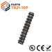 Barrier Strip Terminal Block, Terminal Strip, 10 Pole, Double Row, 30A, 300V, UL Approved - TB21-10P - Ferrules Direct