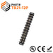 Barrier Strip Terminal Block, Terminal Strip, 12 Pole, Double Row, 30A, 300V, UL Approved - TB21-12P - Ferrules Direct