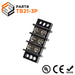 Barrier Strip Terminal Block, Terminal Strip, 3 Pole, Double Row, 30A, 300V, UL Approved - TB21-3P - Ferrules Direct