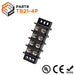 Barrier Strip Terminal Block, Terminal Strip, 4 Pole, Double Row, 30A, 300V, UL Approved - TB21-4P - Ferrules Direct