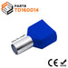 TD160014 - 2x6 AWG (14mm Pin) Twin Wire Ferrules - Blue - Ferrules Direct