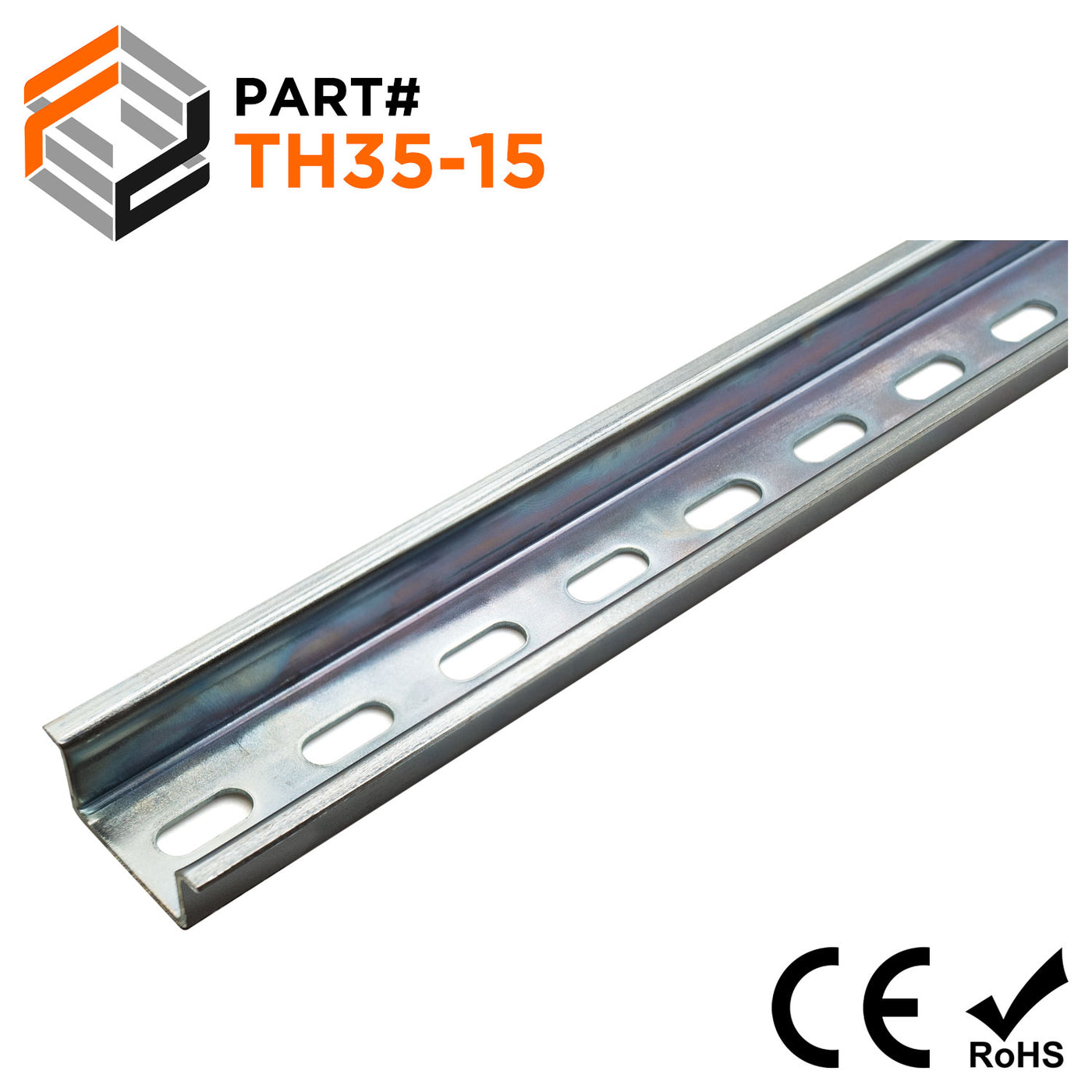 TH35-15 - Top Hat Style DIN Rail for Terminal Blocks, 35mm x 15mm ...