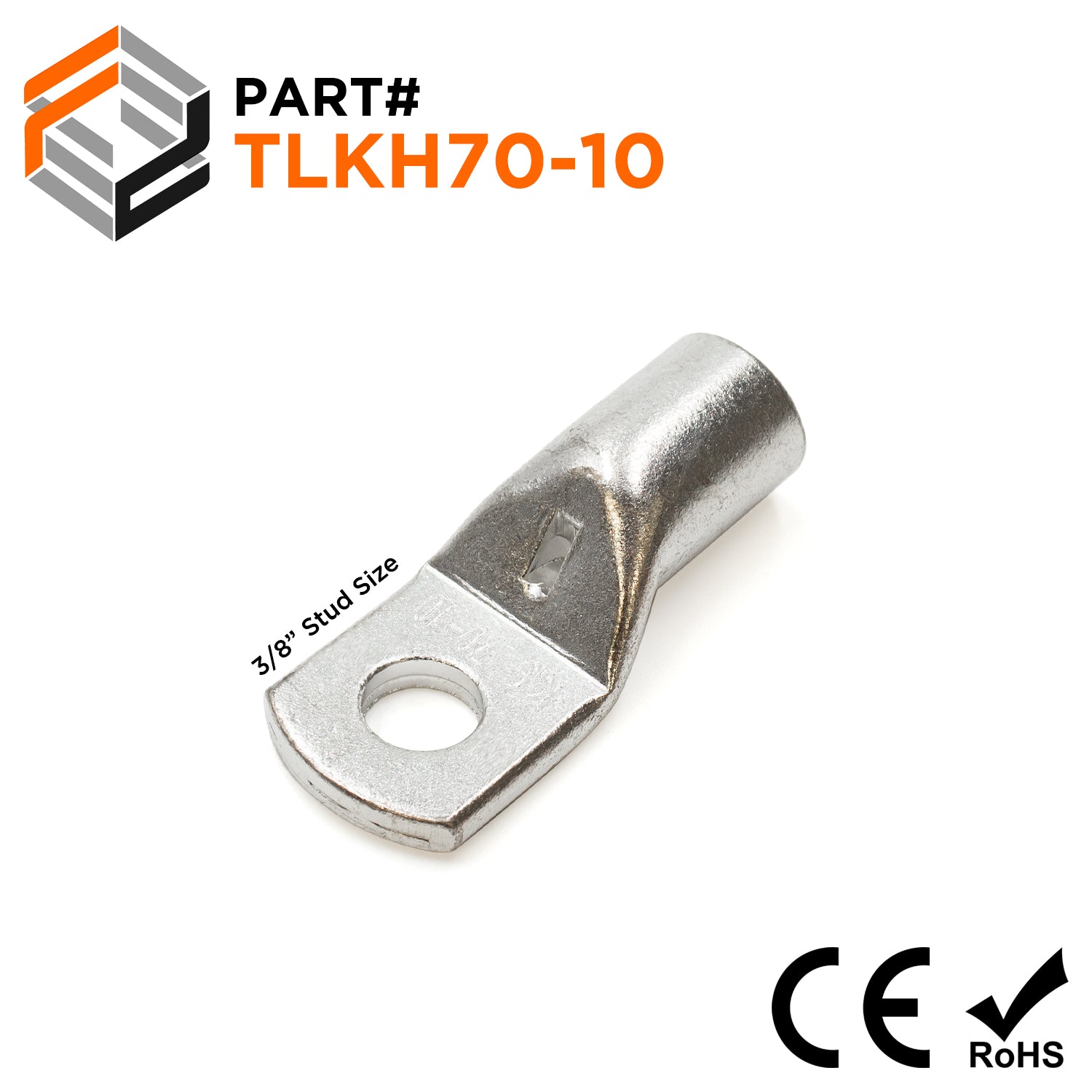 TLKH70-10 - Compression Lugs TLKH Series - 2/0AWG, 25 Pieces