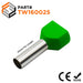 TW160025 - 2x6 AWG (25mm Pin) Twin Wire Ferrules - Green - Ferrules Direct