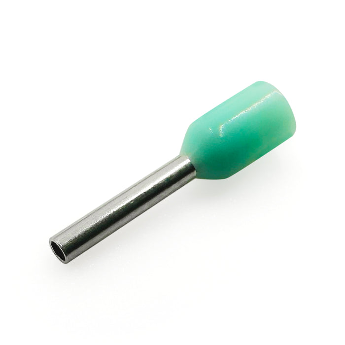 Z+F V30AE000003 - 22 & 24 AWG (0.34mm²) Insulated Wire Ferrules, 6mm Pin, Turquoise - 500 Pieces