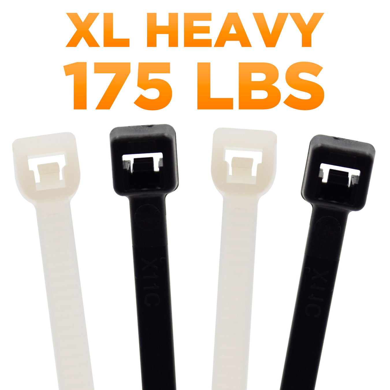 Extra Heavy Duty Cable Ties (175 lbs)
