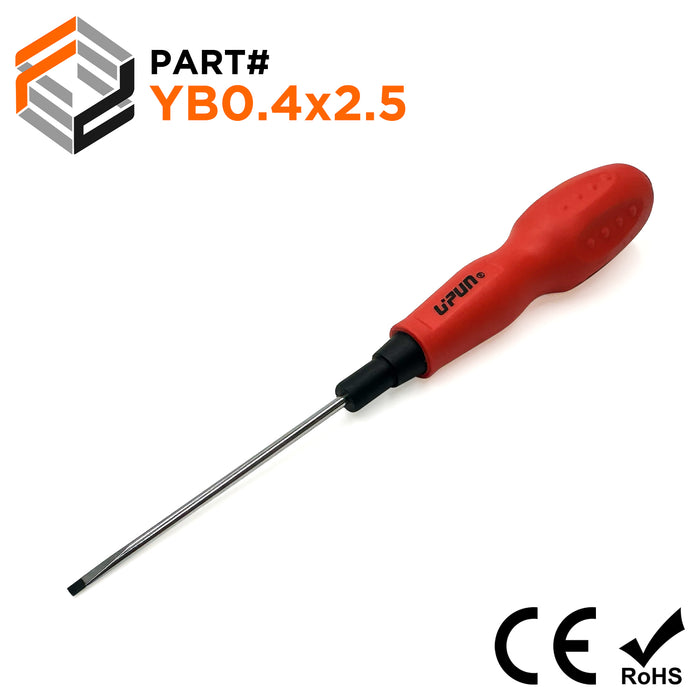 YB0.4X2.5 - Terminal Block Precision Flat Head Screwdriver, 2.5mm Blade Width, 1 Piece