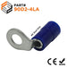 90D2-4LA - 90° Nylon Insulated Ring Terminals - 16-14 AWG - #8 Stud - Ferrules Direct