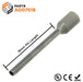 AD07518 - 20 AWG (18mm Pin) Insulated Ferrules - Gray - Ferrules Direct
