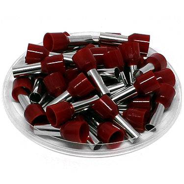 AD80012 - True 8 AWG (12mm Pin) Insulated Ferrules - Red - Ferrules Direct