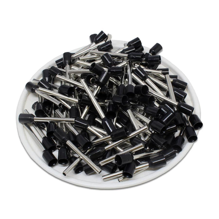 AD15018 - 16AWG (18mm Pin) Insulated Ferrules - Black - Ferrules Direct