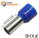 AD160012 - 6 AWG (12mm Pin) Insulated Ferrules - Blue - Ferrules Direct
