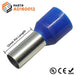AD160012 - 6 AWG Insulated Wire Ferrules, 12mm Pin, Blue, UL Recognized ...