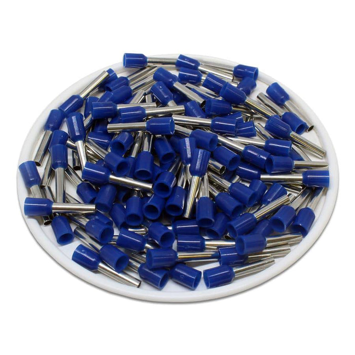 AD20010 - True 14 AWG (10mm Pin) Insulated Ferrules - Blue - Ferrules Direct