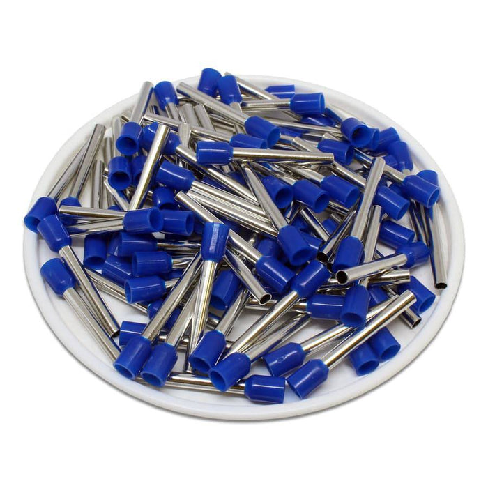 AD20018 - True 14 AWG (18mm Pin) Insulated Ferrules - Blue - Ferrules Direct