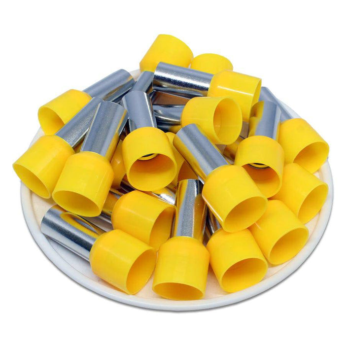 AD250015 - 4 AWG Insulated Wire Ferrules, 15mm Pin, Yellow, UL ...