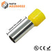 AD250022 - 4 AWG (22mm Pin) Insulated Ferrules - Yellow - Ferrules Direct