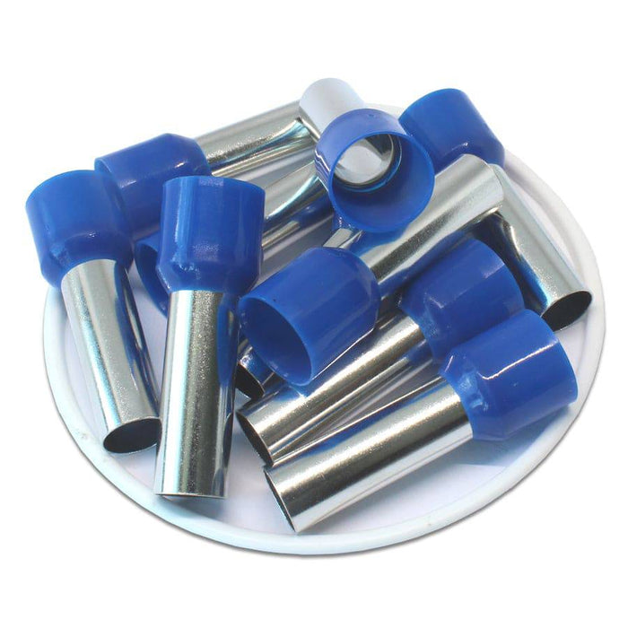 AD420025 - True 1 AWG (25mm Pin) Insulated Ferrules - Blue - Ferrules Direct