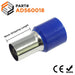 AD560018 - 0 & 1/0 AWG Insulated Ferrule - 18mm Blue - Ferrules Direct